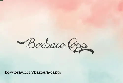 Barbara Capp