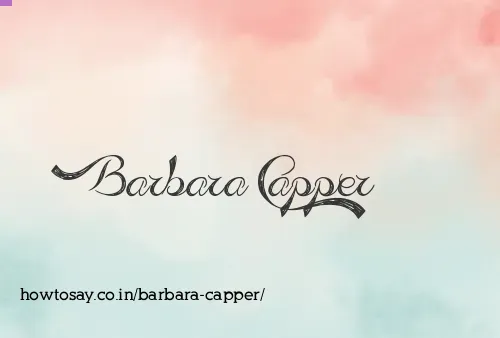 Barbara Capper