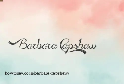 Barbara Capshaw