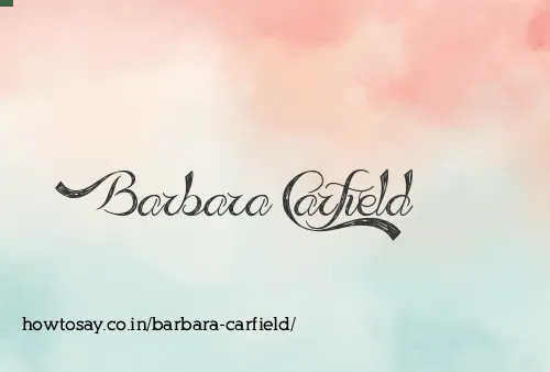 Barbara Carfield