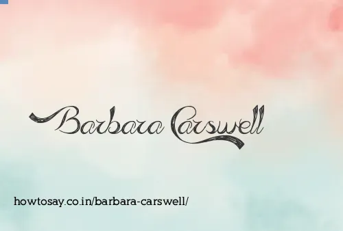 Barbara Carswell