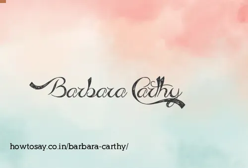 Barbara Carthy