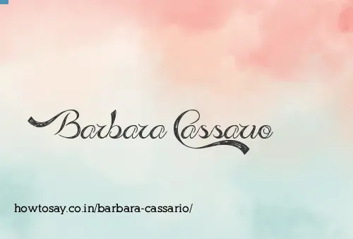 Barbara Cassario