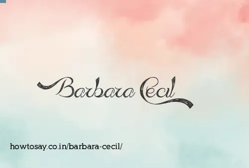 Barbara Cecil
