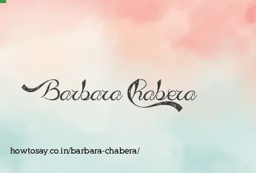Barbara Chabera
