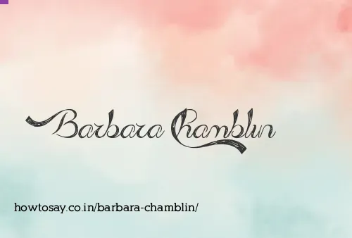 Barbara Chamblin