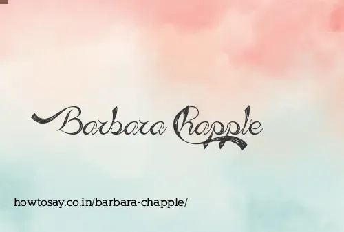 Barbara Chapple
