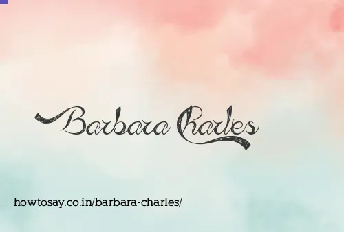 Barbara Charles