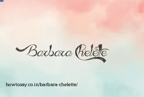 Barbara Chelette