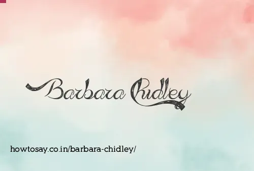 Barbara Chidley