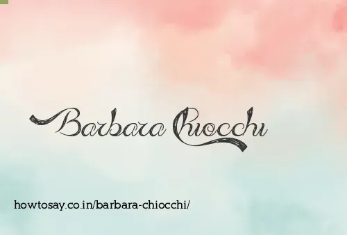 Barbara Chiocchi