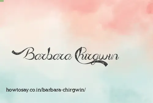 Barbara Chirgwin