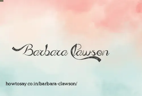 Barbara Clawson
