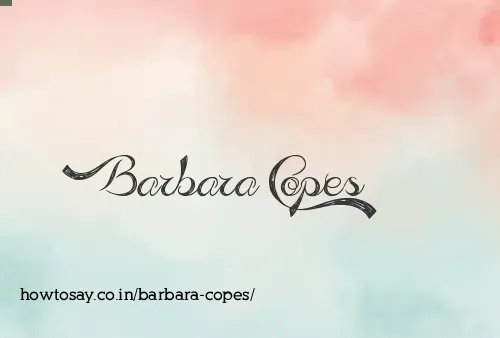 Barbara Copes