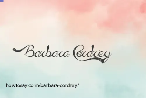 Barbara Cordrey