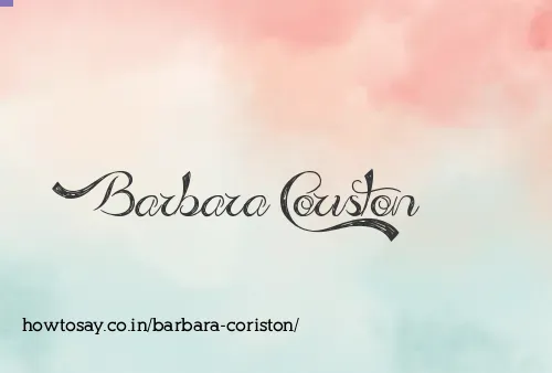 Barbara Coriston