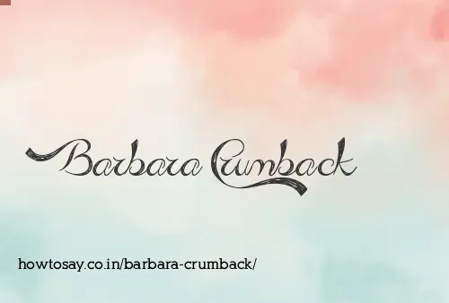 Barbara Crumback