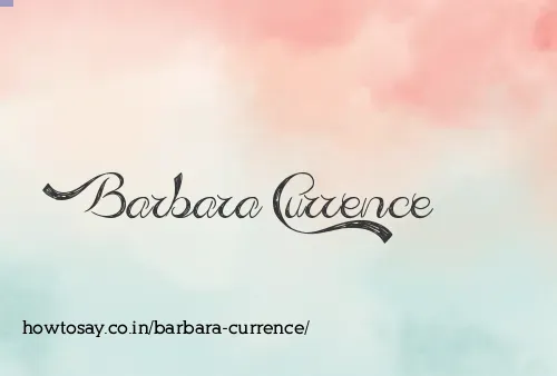 Barbara Currence