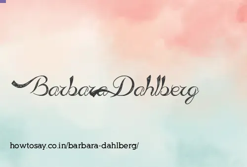 Barbara Dahlberg
