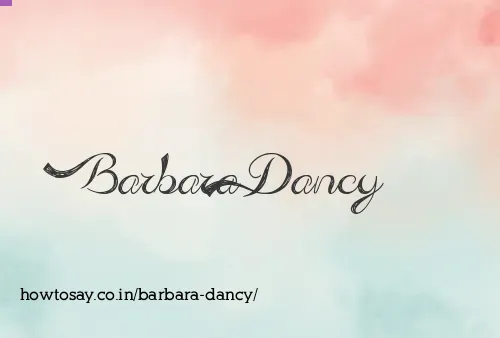 Barbara Dancy