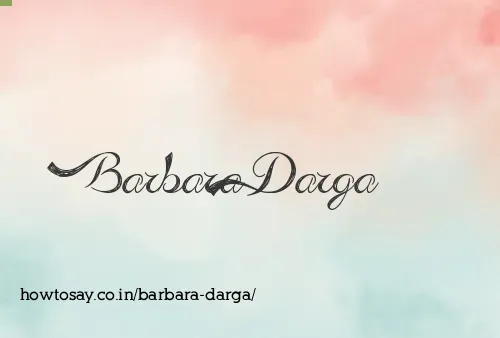 Barbara Darga