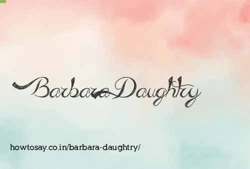 Barbara Daughtry