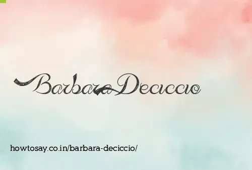 Barbara Deciccio