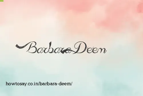 Barbara Deem