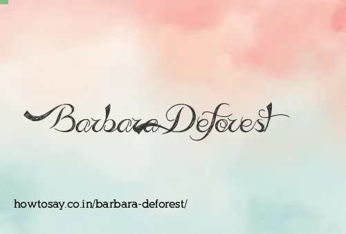 Barbara Deforest