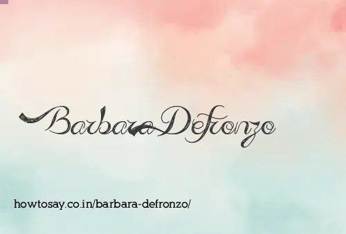 Barbara Defronzo