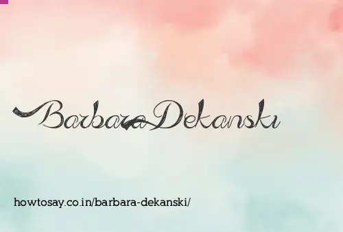 Barbara Dekanski