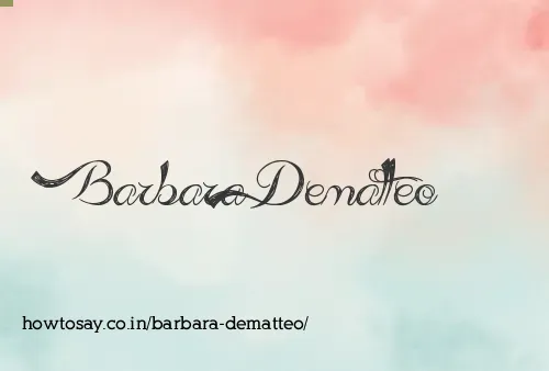 Barbara Dematteo