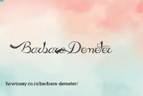 Barbara Demeter