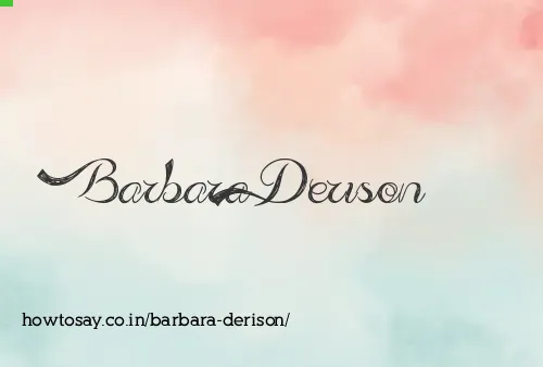 Barbara Derison
