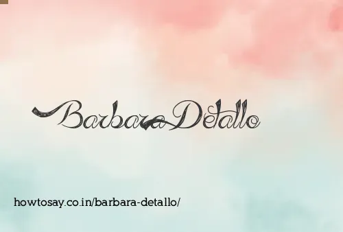 Barbara Detallo