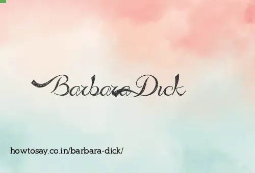 Barbara Dick