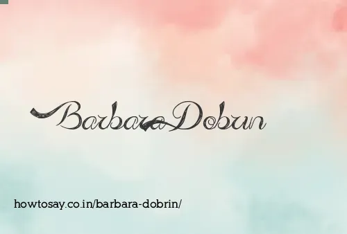 Barbara Dobrin