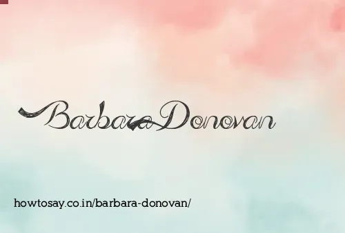 Barbara Donovan