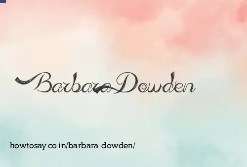 Barbara Dowden