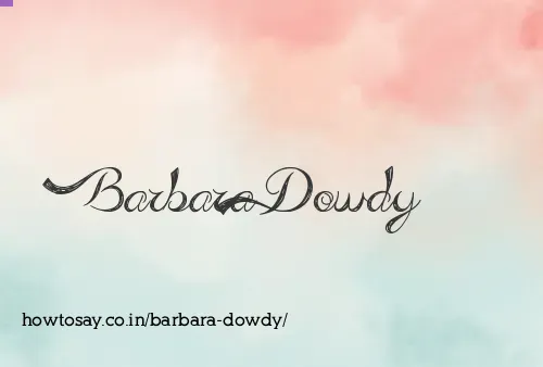 Barbara Dowdy