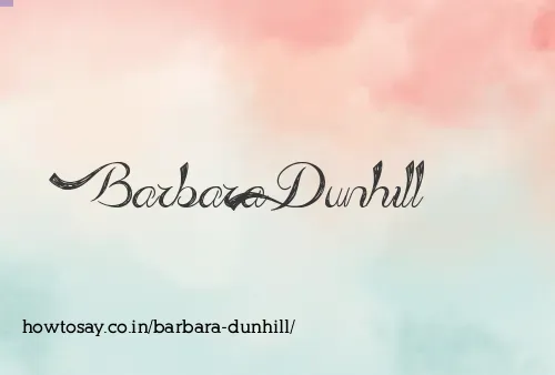 Barbara Dunhill