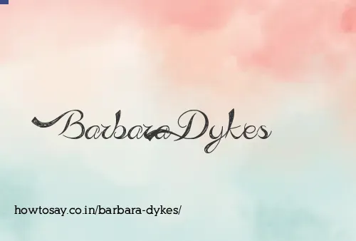 Barbara Dykes