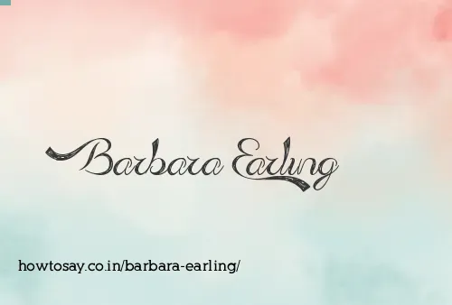 Barbara Earling