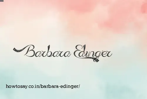 Barbara Edinger