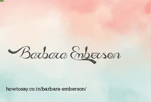 Barbara Emberson