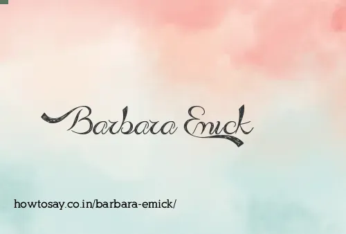 Barbara Emick