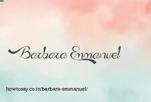 Barbara Emmanuel