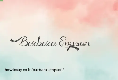 Barbara Empson