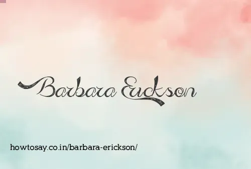 Barbara Erickson