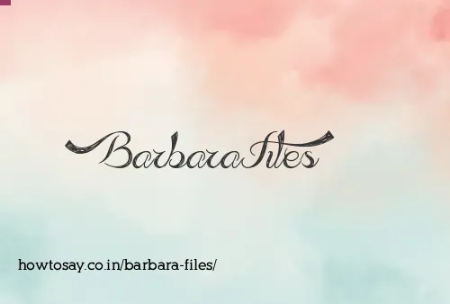 Barbara Files